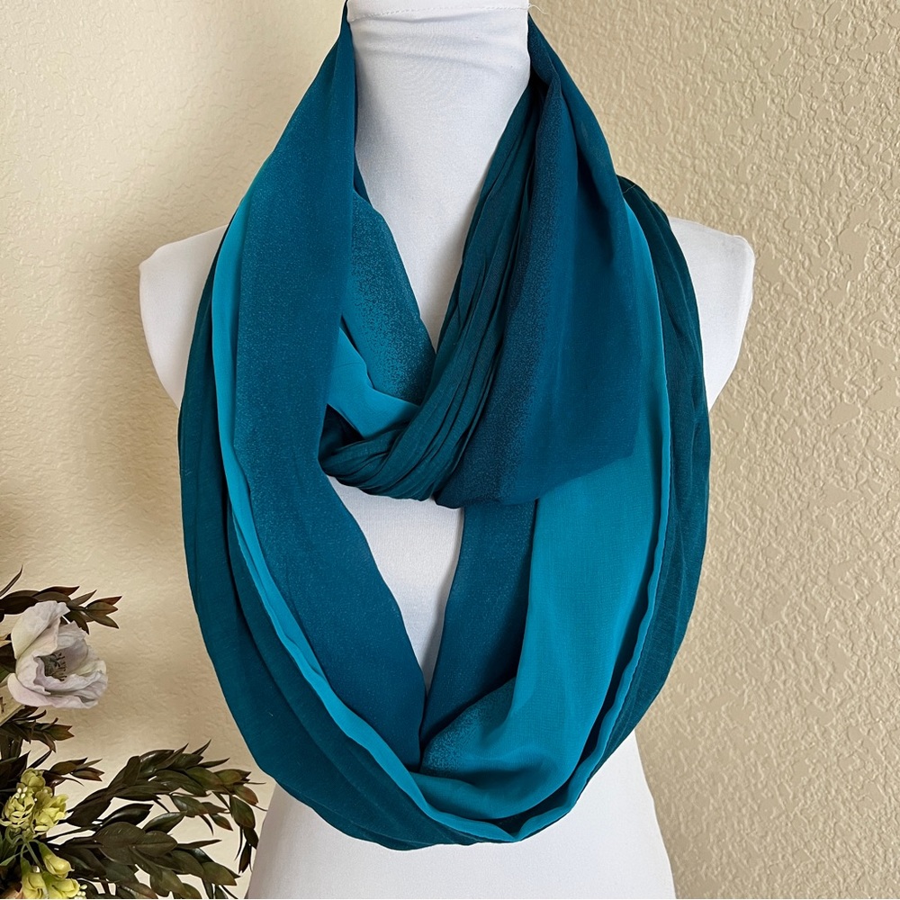 Express Chiffon and Knit Infinity Scarf